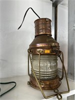 Vintage Maritime Brass and Copper Lantern