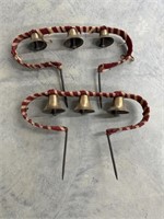 Antique Brass and cast iron sleigh bells