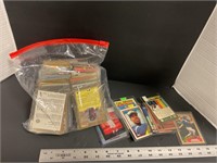 Bag of baseball cards