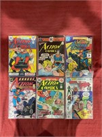 6 bagged and backed comics