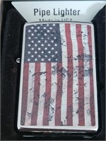 Sealed American Flag Zippo Lighter