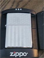 Sealed American Flag Zippo Lighter
