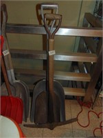 (2) Grain shovels & Pick Ax