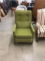 Vintage mid century modern retro recliner,