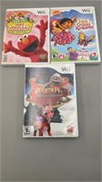 Wii Elmo, Dora Crystal Kingdom & Rudolph CIP