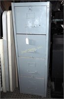 Vintage Steel 4 Drawer 15" Standard File Cabinet