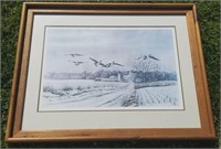 1980 Ned Ewell Snow Geese Print Lt Ed #111/680