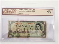 BCS 1954 - $1.00 Devil Face - Fine 12 CA4971510