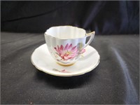 Antique Society Bone China Teacup and Saucer