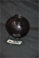 Antique Ruby Red weathervane ball w/ rim chips