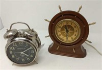 Spartus Alarm Clock, Seth Thomas Elec. Clock