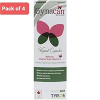 New Pack of 4 Gynacan Vaginal Capsules
