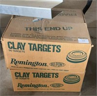 Two cases of remington clay pigeons