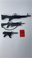 Set of 3 Doll Sized Guns