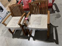 WOOD ROCKING CHAIR 2PC