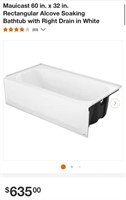 Bathtub (Open Box)