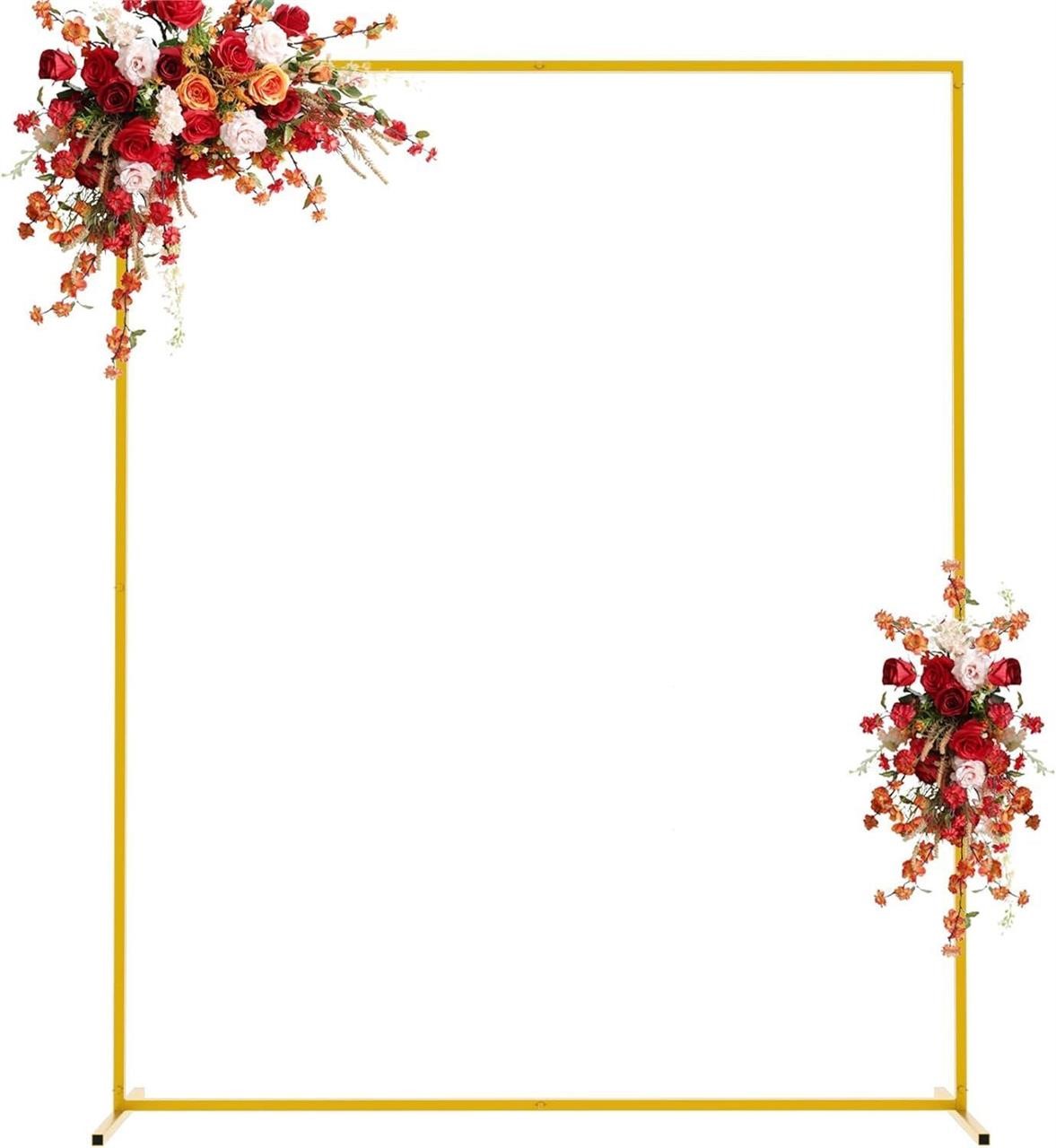 Gold Wedding Arch Backdrop Stand