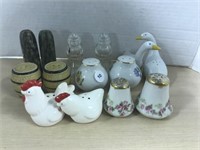 Set Of 7 Salt And Pepper Shakers