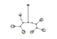 CANVAS SPIRA 6 LIGHT CHANDELIER - 39.37 IN