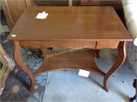 American oak desk/ library table 30 inches tall