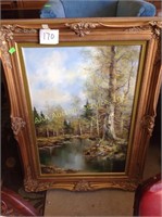 Oil painting signed Fuhrmann in ornate