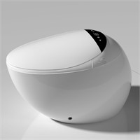 Space Capsule Smart Toilet with Foot Sensor
