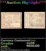 ***Auction Highlight*** Continental Currency Janua