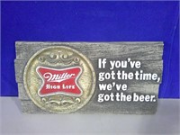 Miller beer sign