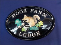 Moor Farm Lodge Plaque