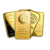 Grab Bag Pick: 100 Gram Gold Bar Secondary Market