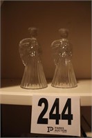 Pair of (7" Tall) Glass Angels (Rm 7)