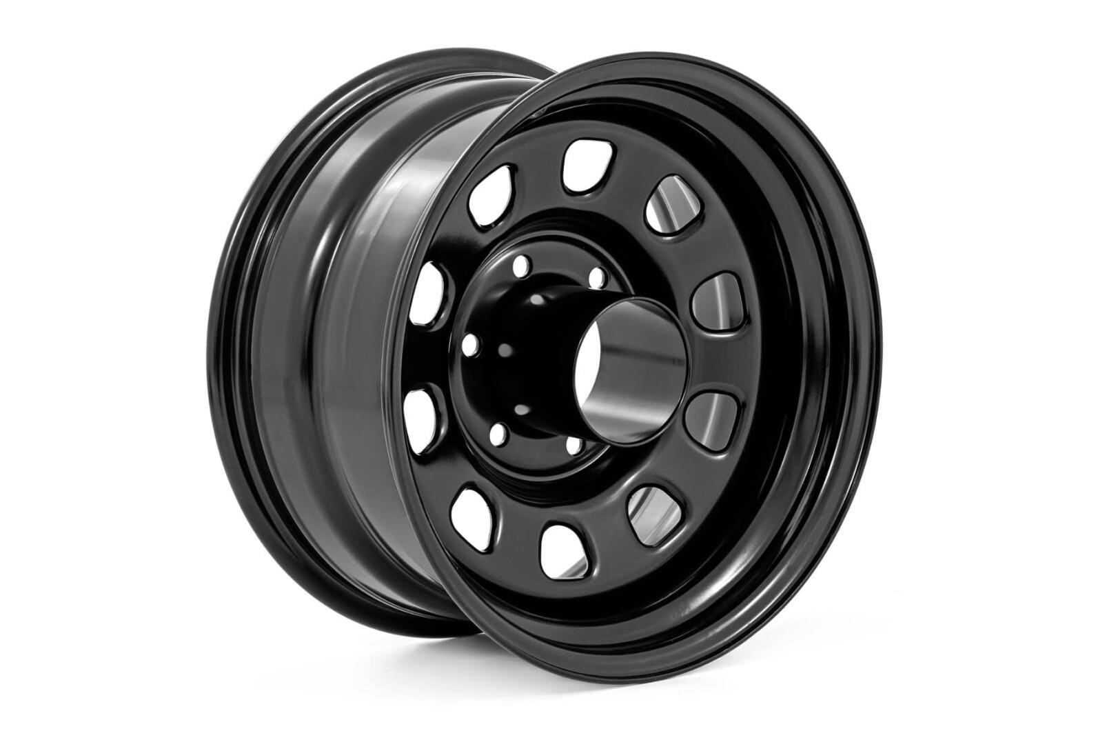 Rough Country Daytona Steel Wheel Black (16x8 / 5x