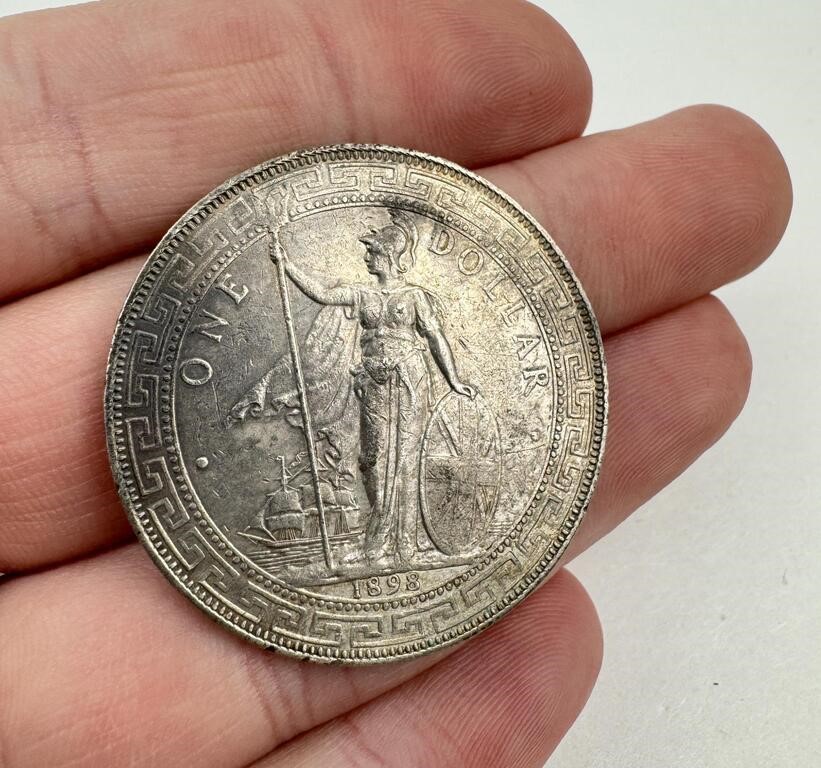1898 British Hong Kong Silver Trade Dollar