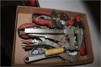 Flat of Misc Clamps