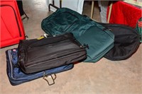 Luggage - hanging bags (2) + 2 large duffle bags
