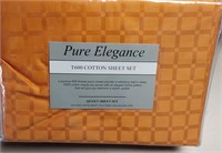 4pc Queen T600 Cotton Sheet Set