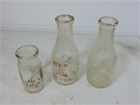 Sealtest, Penn Maid & Keystone milk bottles