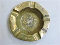 WW1 58th Regiment ashtray, depicts battles fought