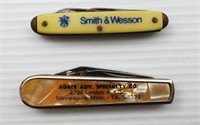 (2) ADVERTISING KNIVES - SMITH & WESSON