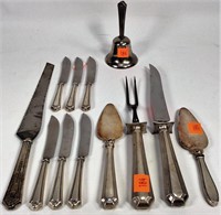 Sterling Handles: Carving Set/ Bell/ 2 Dessert