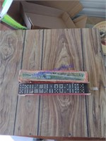 Wooden dominoes set in box