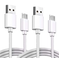 2 PACK 6.6FT MICRO USB CHARGER CABLE