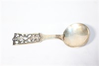 Sterling Silver Decorative Serving Spoon