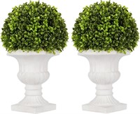 SEVENLOVE 2 Pack Artificial Boxwood Topiary Ball