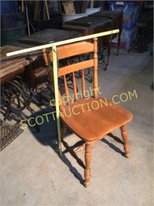 Solid wood maple dining chair, good