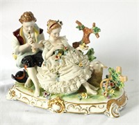 Three Utter Weiss Bach Porcelain Figure Groups,