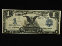 1899 $1 SILVER CERTIFICATE (VF+) NO HOLES OR TEARS