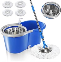 Masthome Mop and Bucket with Wringer Set, Spin Mo
