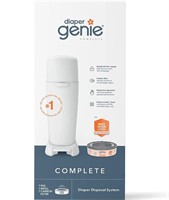 Diaper Genie Complete Diaper Pail (White) with An