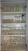 Contents of Kitchen Cabinet - Glassware, Stemware